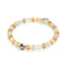 Bracelet en perles de citrine | Argent | Pierres précieuses de guérison